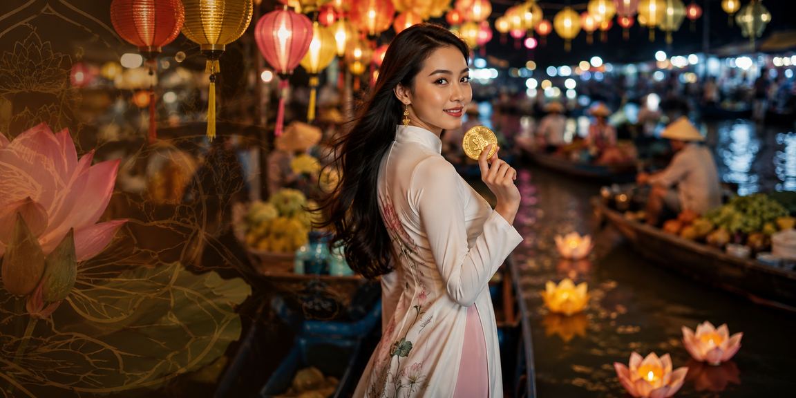 Quang cảnh chợ đêm Cần Thơ với không khí lễ hội vui tươi và lành mạnh