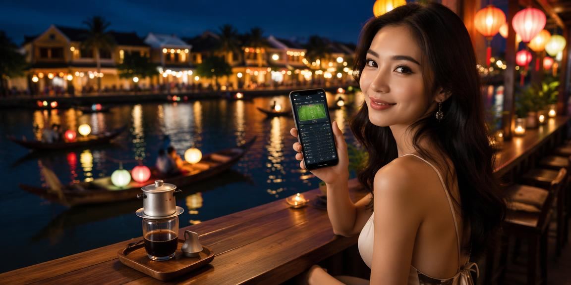 Người dùng tại Hội An trải nghiệm casino di động mm88q bên tách cà phê
